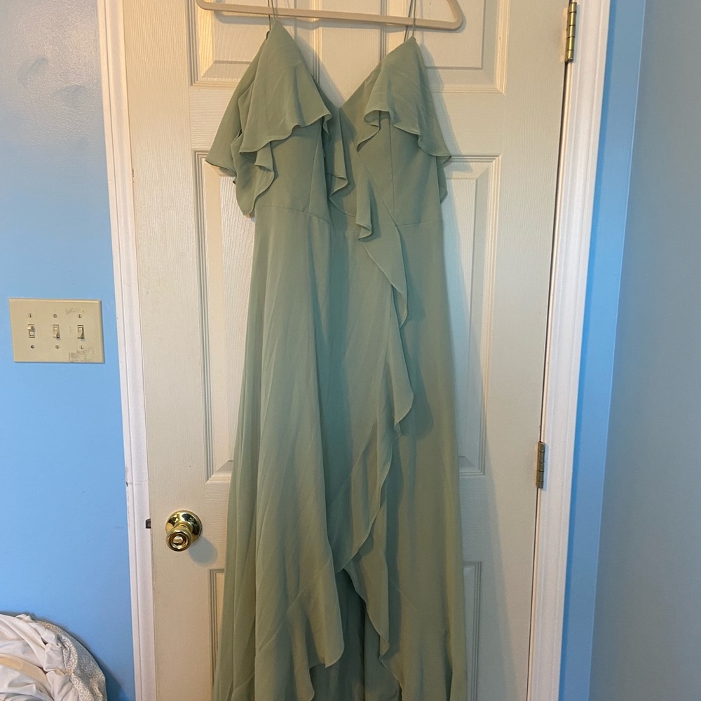 Sorella Vita Sage Green Bridesmaid Dress Size 16